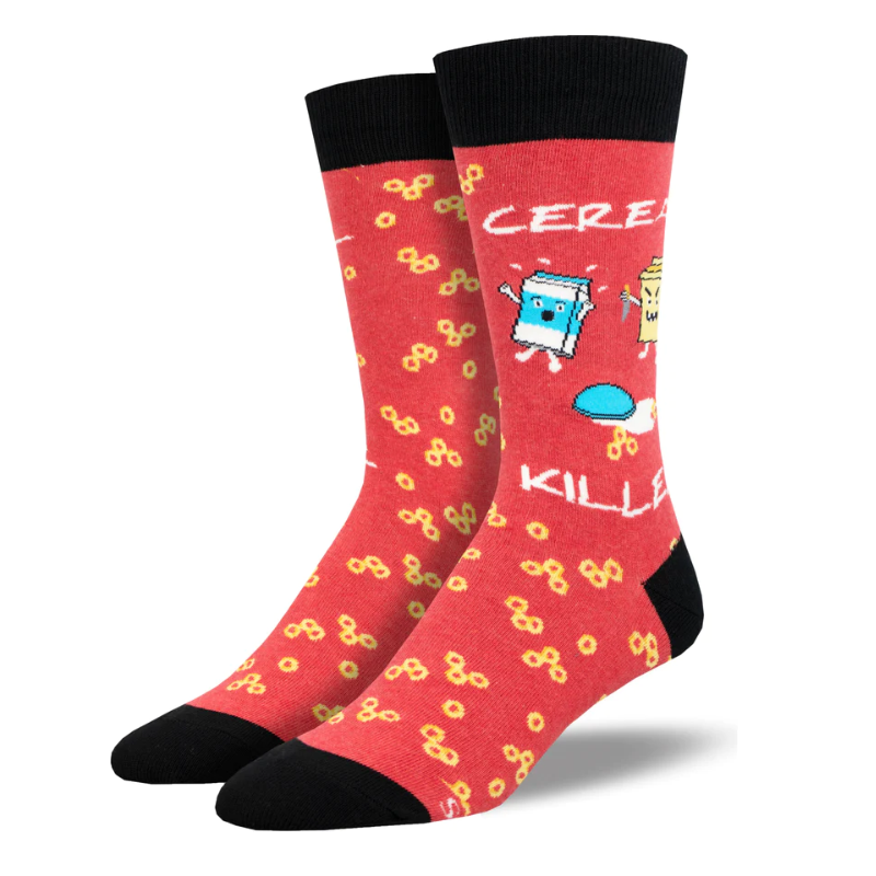 Men's Socksmith Cereal Killer Socks - Red Heather