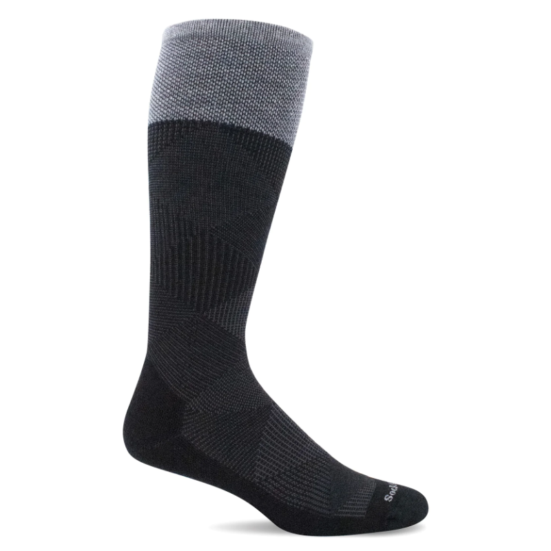 Men’s Sockwell Diamond Dandy Moderate Graduated Compression Socks - Black