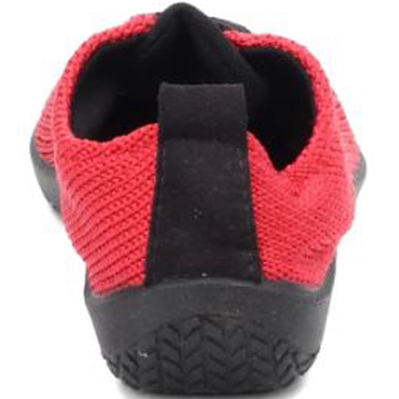 Womens Arcopedico 1151 Knit Sneaker – Red (Back)-min