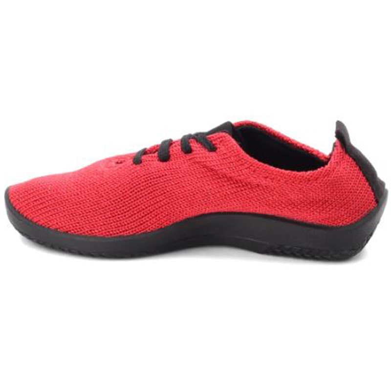 Womens Arcopedico 1151 Knit Sneaker – Red (Left)-min