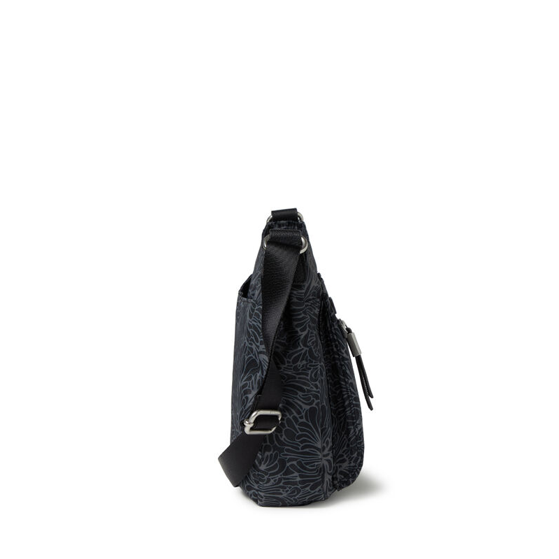 Baggallini Uptown Bagg With Wristlet – Midnight Blossom