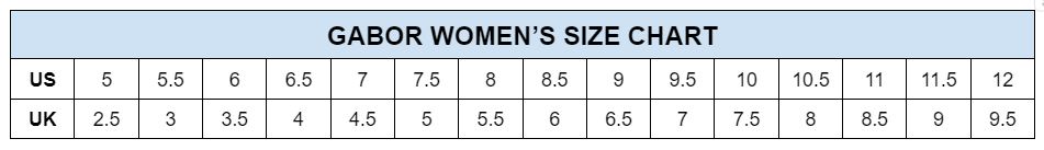 Gabor Womens Size Chart min
