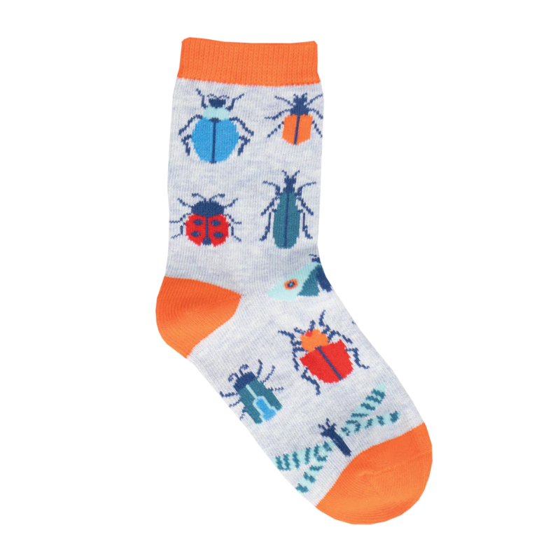 Kids' Socksmith Buggin' Out Sizes 2-4 Years - Blue Heather