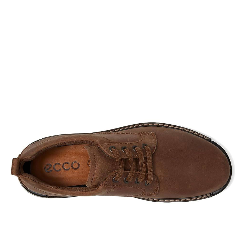 Men's Ecco Fusion Plain Toe Oxford - Cocoa Brown