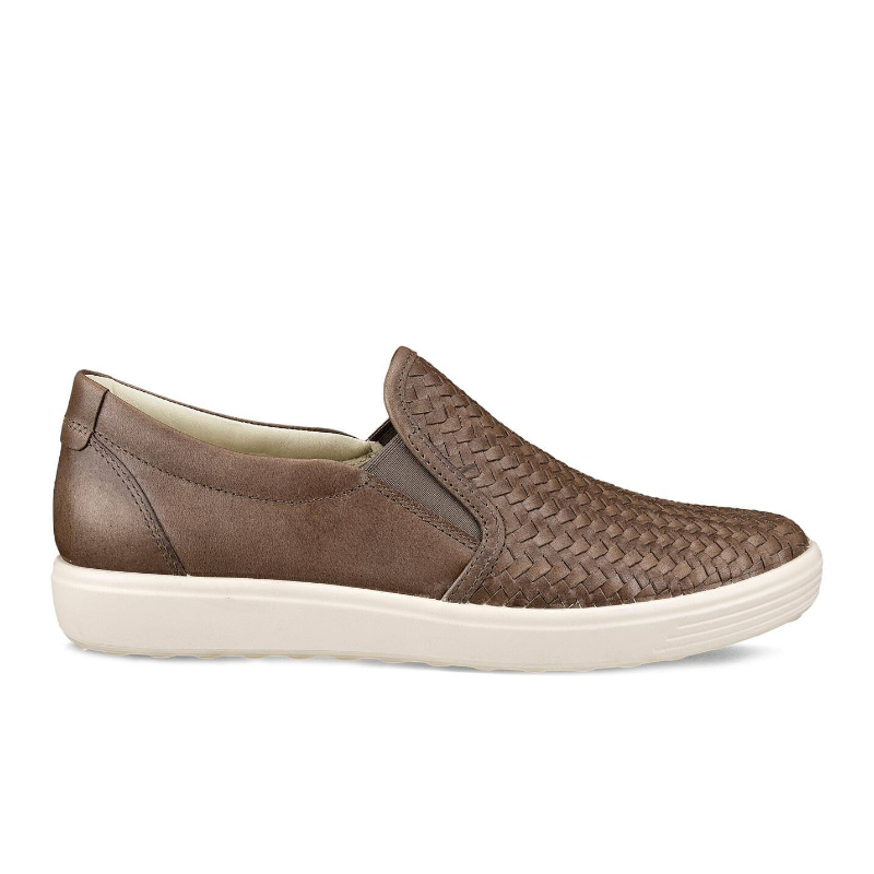 Women's Ecco Soft 7 Woven Slip-On 2.0 - Taupe