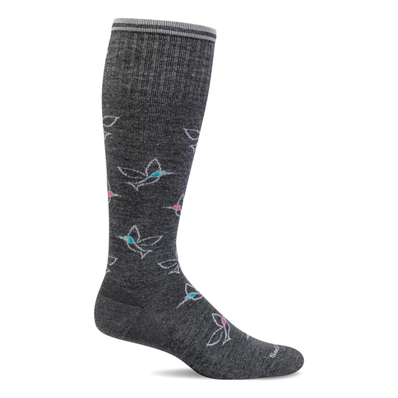Women's Sockwell Free Fly Moderate Graduated Compression Socks - Charcoal