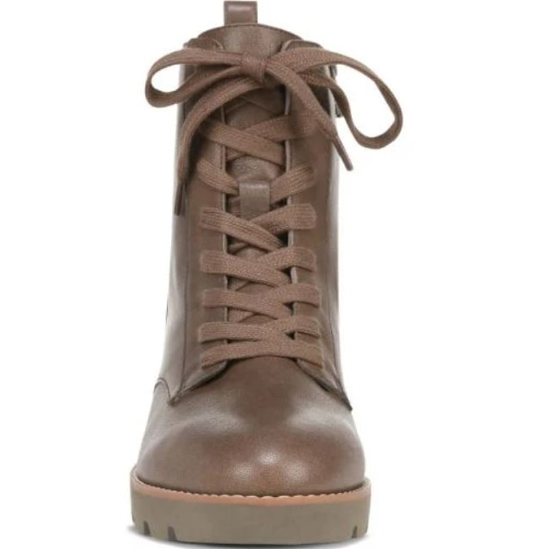 Women’s Vionic Lani Leather Lace Up Boot – Greige