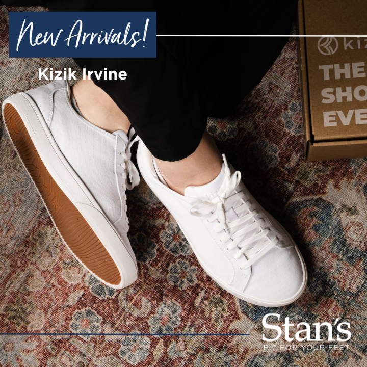 Kizik Irvine Canvas Hands-Free Slip On Shoe in WHITE